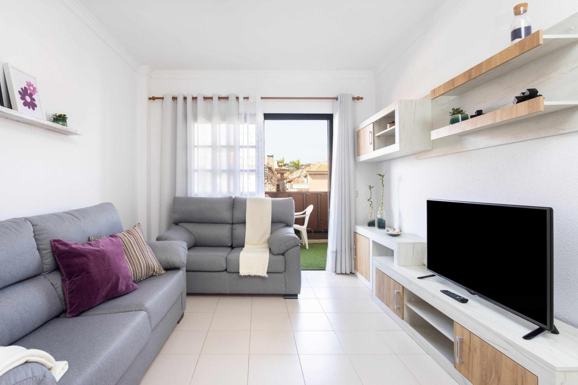 Agradable Piso Con Piscina & Playa Terraza Y Wifi Apartment Costa Del Silencio Bagian luar foto